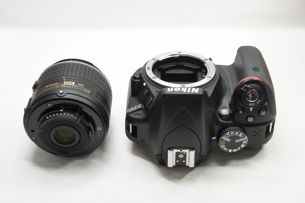 【適格請求書発行】美品 Nikon ニコン D3300 ボディ + AF-S DX 18-55 VR II レンズキット デジタルカメラ 元箱付【アルプスカメラ】240401n_画像3