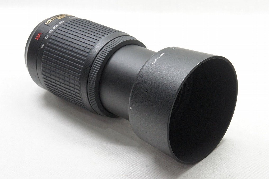 【適格請求書発行】訳あり品 Nikon ニコン AF-S DX NIKKOR 55-200mm F4-5.6G ED VR ズームレンズ フード付【アルプスカメラ】240330eの画像6