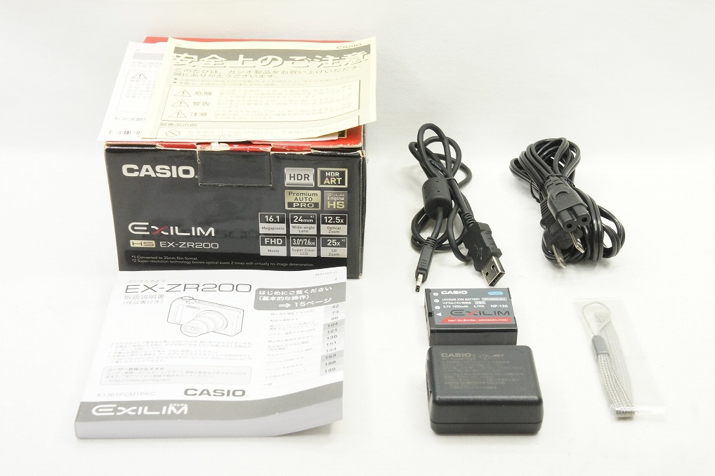 【適格請求書発行】CASIO カシオ EXILIM EX-ZR200 コンパクトデジタルカメラ レッド【アルプスカメラ】240416l_画像7