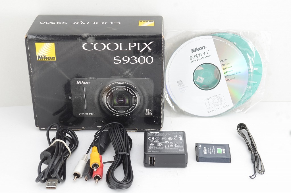 【適格請求書発行】良品 Nikon ニコン COOLPIX S9300 コンパクトデジタルカメラ ブラック 元箱付【アルプスカメラ】240423g_画像7