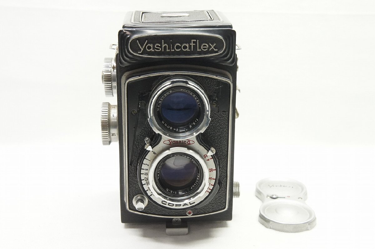 【アルプスカメラ】ジャンク品 YASHICA ヤシカ Yashicaflex 6x6 二眼レフカメラ (Yashikor 80mm F3.5) C型 中判 230723ahの画像1