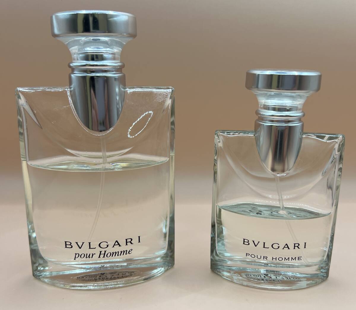 ☆香水☆BVLGARI ブルガリ プールオム オードトワレ 2本セット 100ml（残量約7割） 50ml（残量約5割） フレグランス L3362の画像1