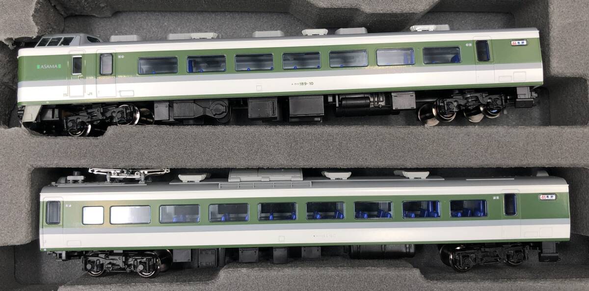 1円スタート　Nゲージ　鉄道模型　189系「あさま」 メーカーMIX（KATO+TOMIX） 7両セット　コレクション　LC3096-9_画像2