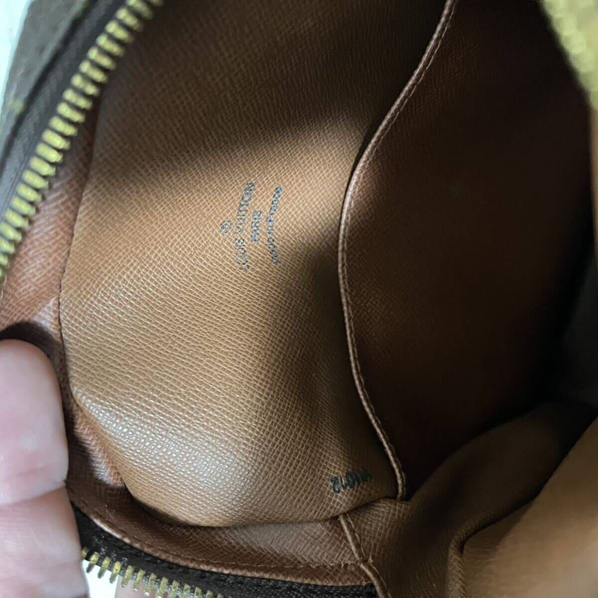 ■1円〜＜良品＞■ LOUISVUITTON ルイヴィトン ショルダーバッグ モノグラム 総柄 刻印 ユニセックス レディース メンズ ブラウン茶色の画像7