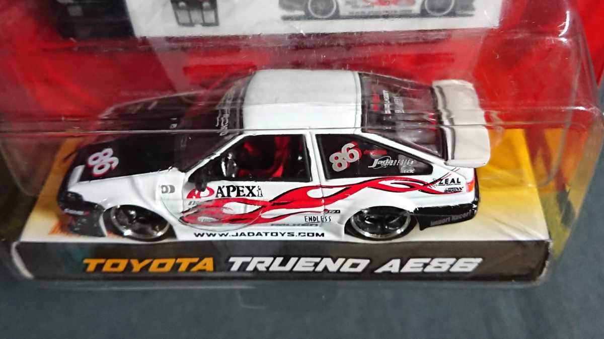 1/64 JADA TOYS トヨタ トレノ AE86 ホワイト スプリンター 旧車の画像2