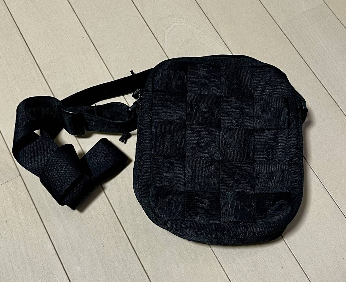 【 美品 】 Supreme Woven Shoulder Bag Black シュプリーム ウーブン ショルダーバック の画像2