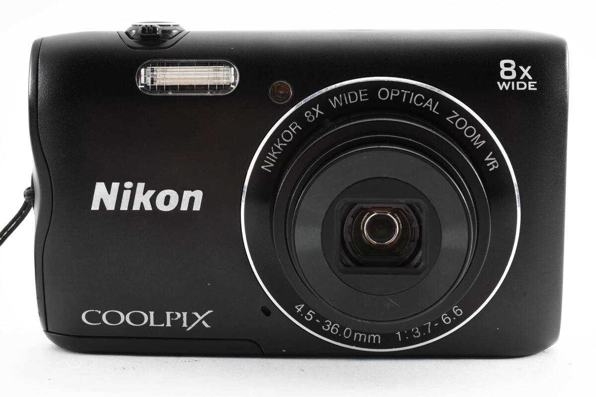 ★現状品★Nikon ニコン COOLPIX A300 黒 ブラック コンパクトデジタルカメラ バッテリー#e0458_画像3