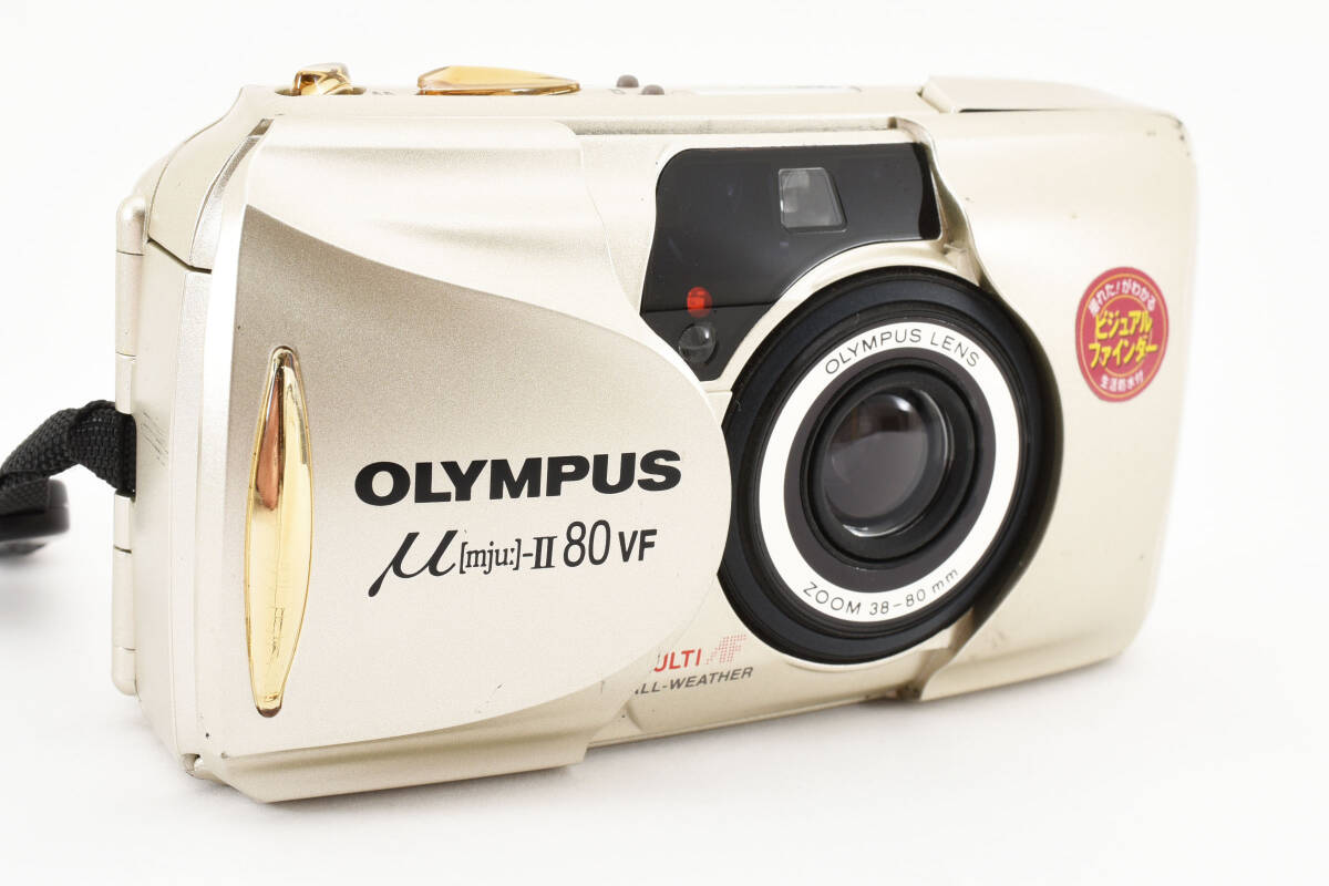 ★実用品★オリンパス Olympus μ Ⅱ 80 VF mju コンパクトカメラ フィルムカメラ　説明書　ケース付き#488_画像3