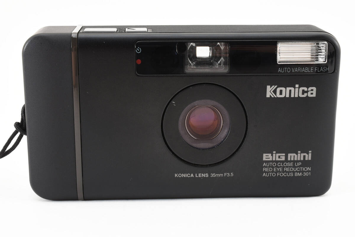 ★外観美品、通電確認済み★ Konica Big mini BM-301 コニカ ビッグミニ ビックミニ LENS 35mm F3.5 コンパクト フィルムカメラ ＃491の画像2