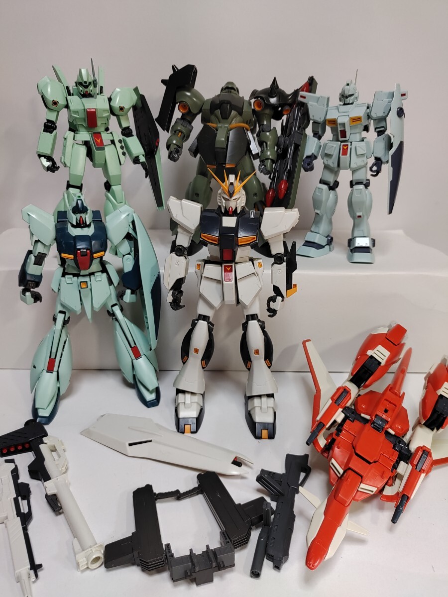 逆襲のシャア νガンダム ニューガンダム ガンプラ MG 1/100 ガンダム プラモデル 元祖 ゼータプラス 美品 セット リ・ガズィ ギラドーガの画像1