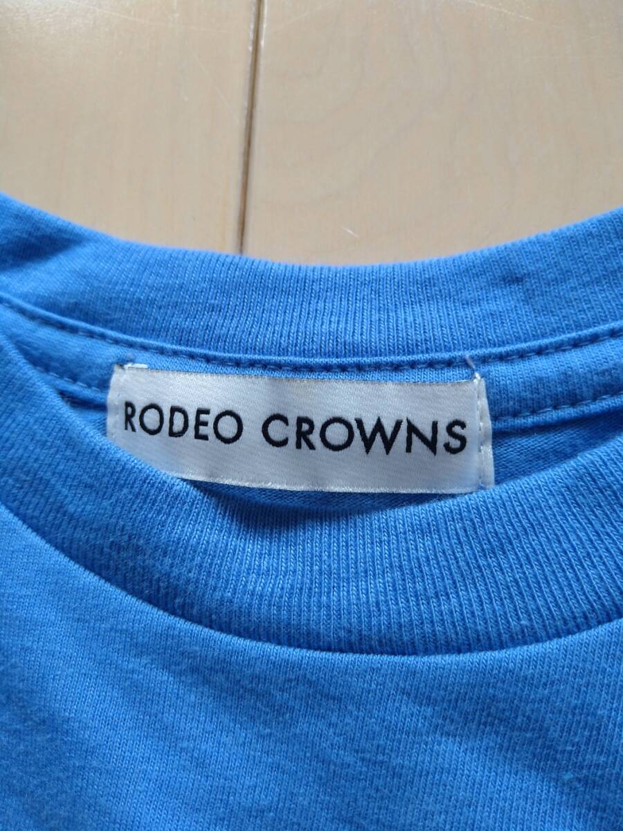 FREE★RODEO CROWNS★青★半袖Tシャツ★オーバーサイズ★ロデオクラウンズの画像3