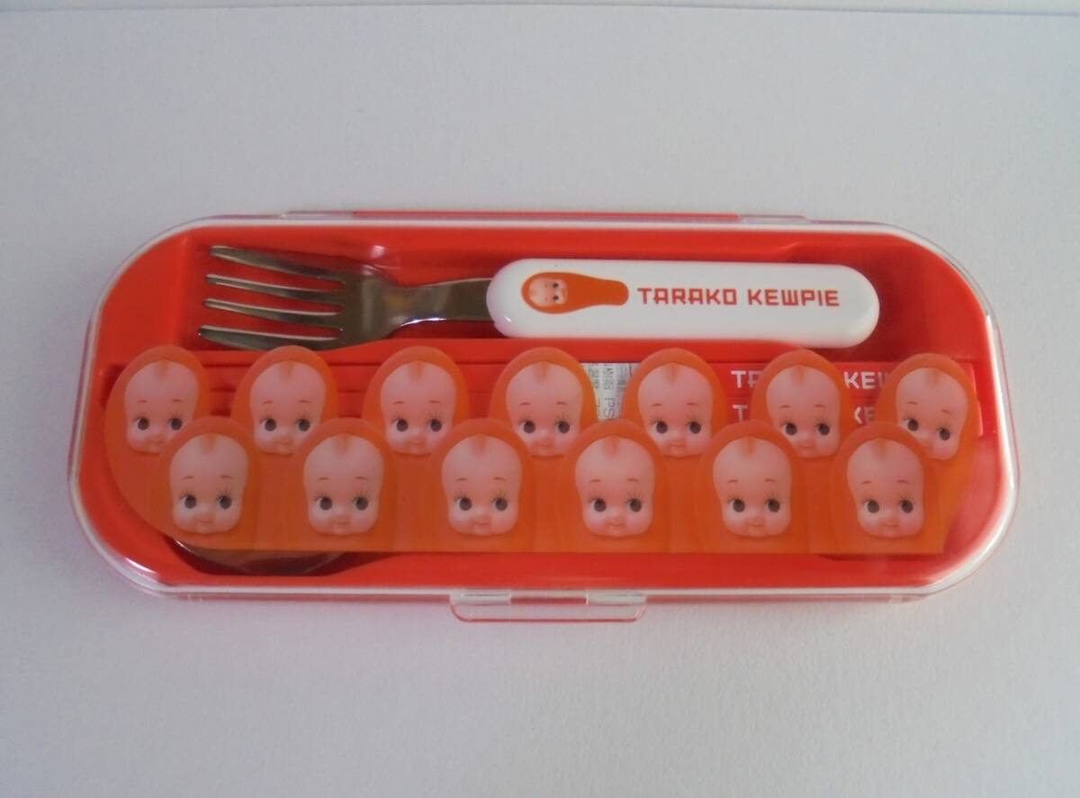  ultra rare pollack roe kewpie doll . chopsticks fork Pooh n cutlery set made in Japan unused storage goods 