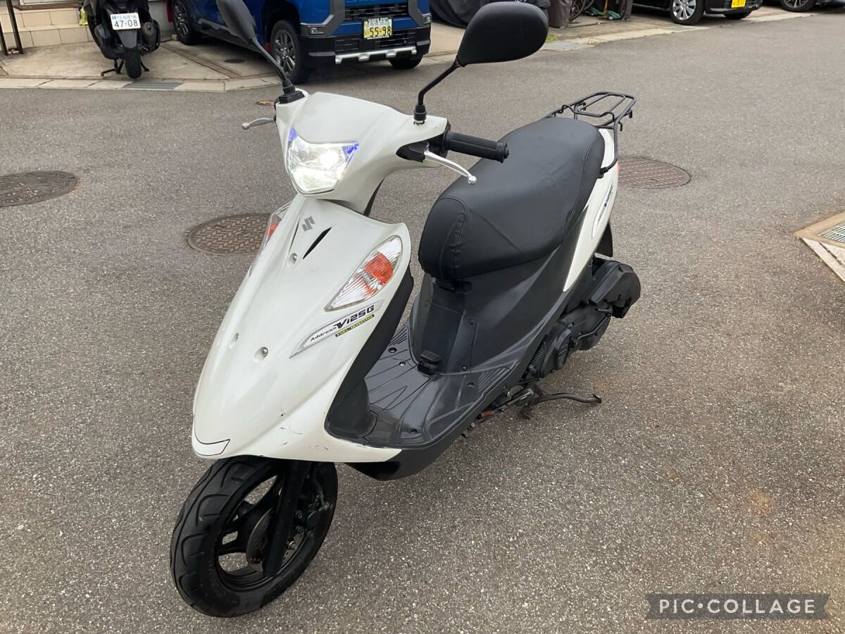 スズキ アドレスV125G CF4EA-106…2009年K9モデル 走行7215km LEDライトH4タイプ 即日配達可 引取 合流 発送対応_画像6