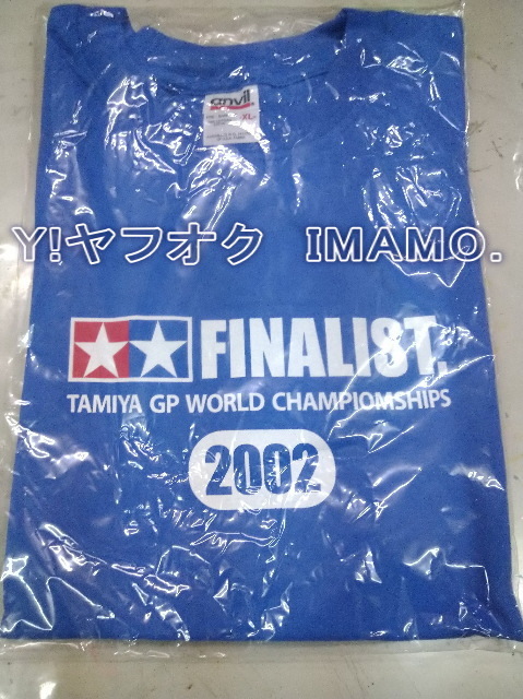  Tamiya TAMIYA FINALIST GP WORLD CHAMPIOMSHIPS 2002 T-shirt XL size warehouse storage not yet sale new goods 