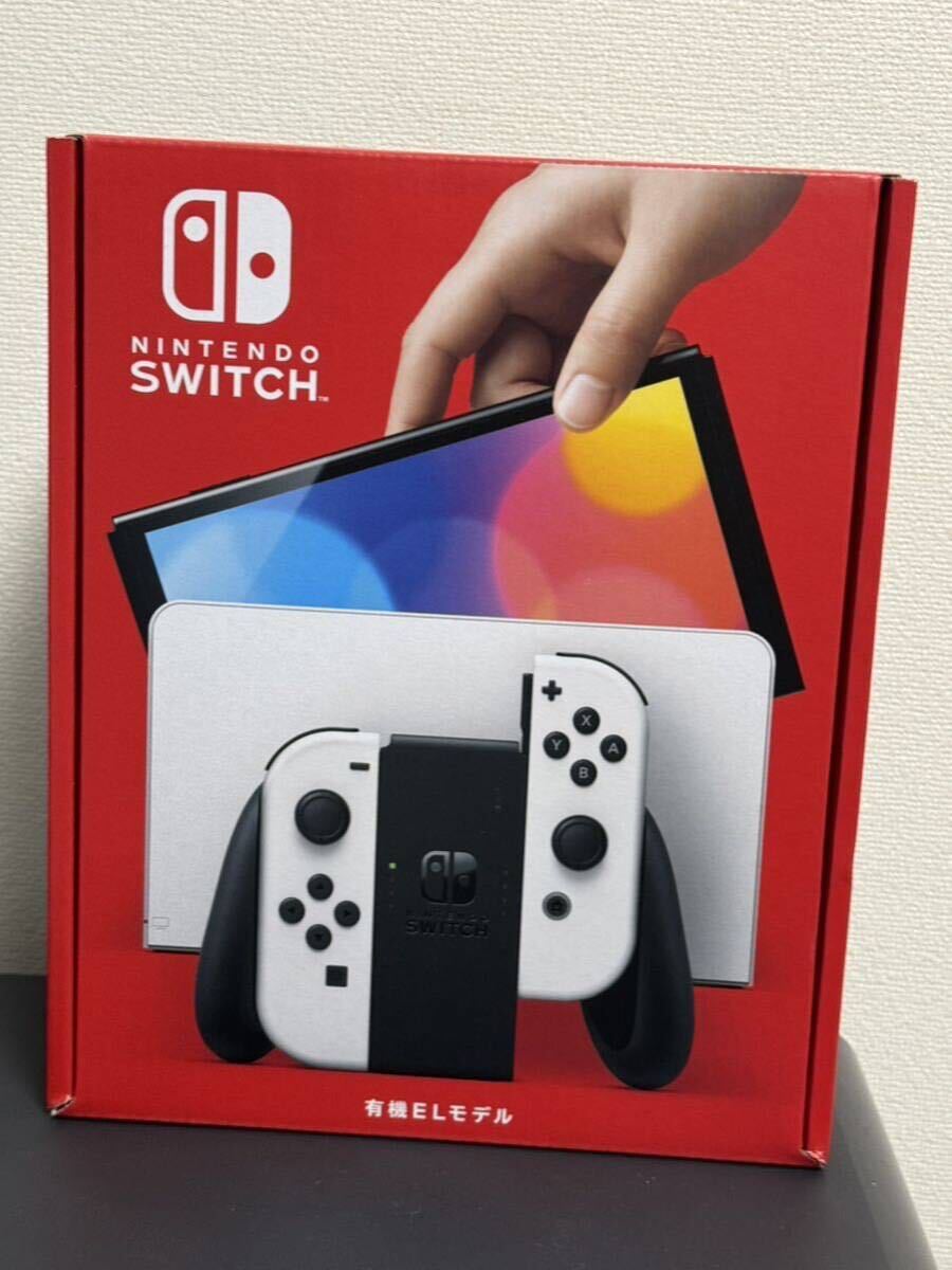 【未開封】任天堂 Nintendo Switch 有機ELモデル ニンテンドースイッチ Joy-Con(L)/(R) ホワイト 本体 新型HEG-S-KAAAA の画像1