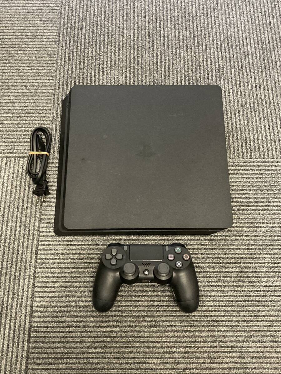 #345 動作未確認 電源確認済 PlayStation４ 500GB CUH-2100A ジェットブラック 本体のみ 中古 現状品の画像1