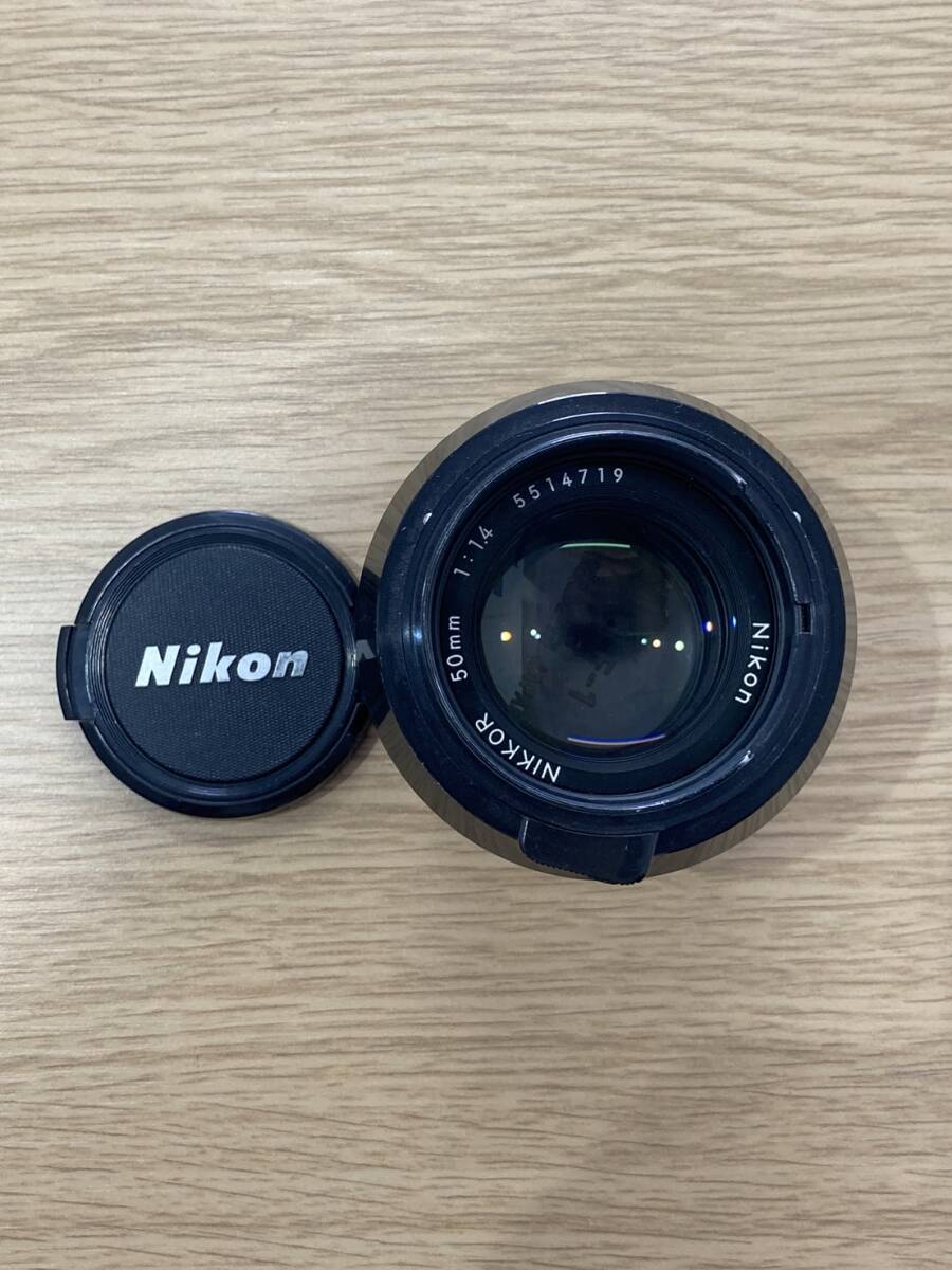 #399 Nikon ニコン AF NIKKOR 50mm 1:1.4 D 一眼レフ カメラ レンズ HS-9 現状品の画像1