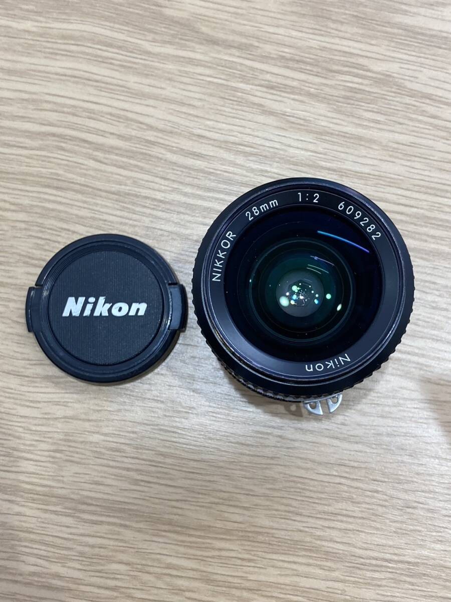 #417 beautiful goods Nikon Nikon lens NIKKOR 28mm 1:2 present condition goods 