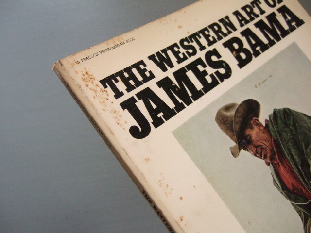 ★★ アメリカインディアン カーボーイ ウエスタン 西部劇 細密画「 洋書 画集 THE WESTERN ART OF JAMES BAMA 」_画像3