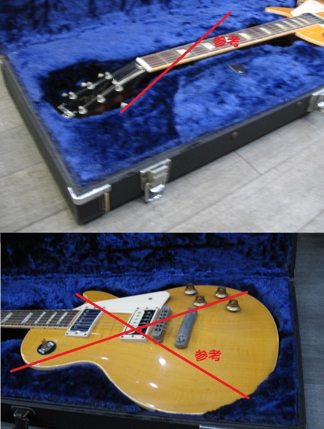 ●管理HCーLP3 B ◆即決◆ 古いレスポール用 エレキギター用 角型ハードケース  ブラック used  ※鍵なし メーカー不明 ビンテージの画像2