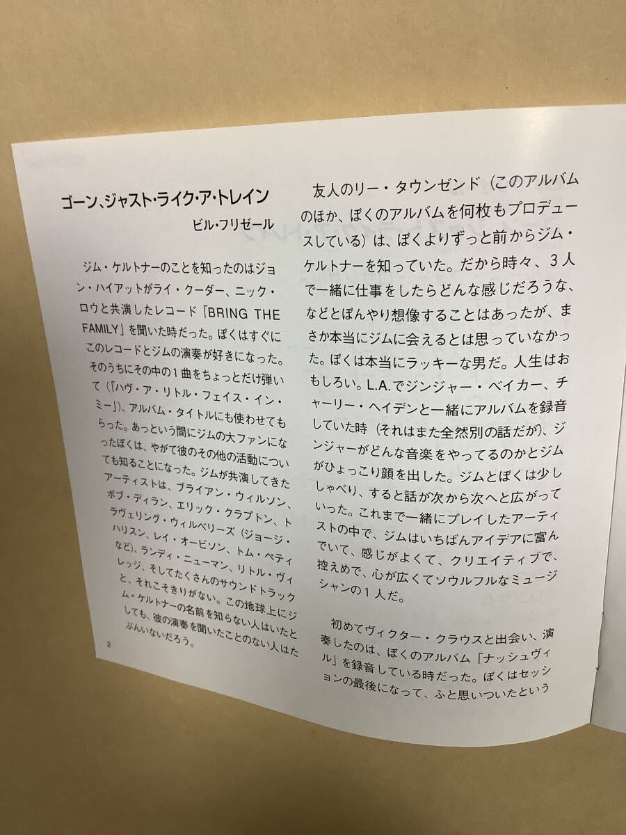 送料無料 ビル フリゼール「GONE, JUST LIKE A TRAIN」国内盤_画像4