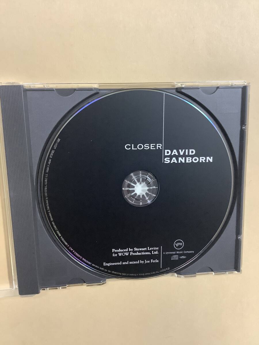 送料無料 デヴィッド サンボーン「CLOSER」国内盤