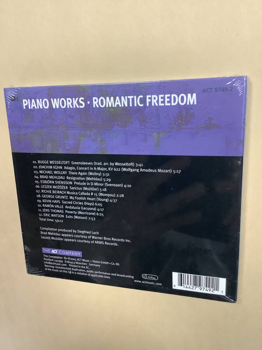 送料無料 ROMANTIC FREEDOM PIANO WORKS オムニバス 全12曲 輸入盤 デジパック仕様 新品未開封品_画像2