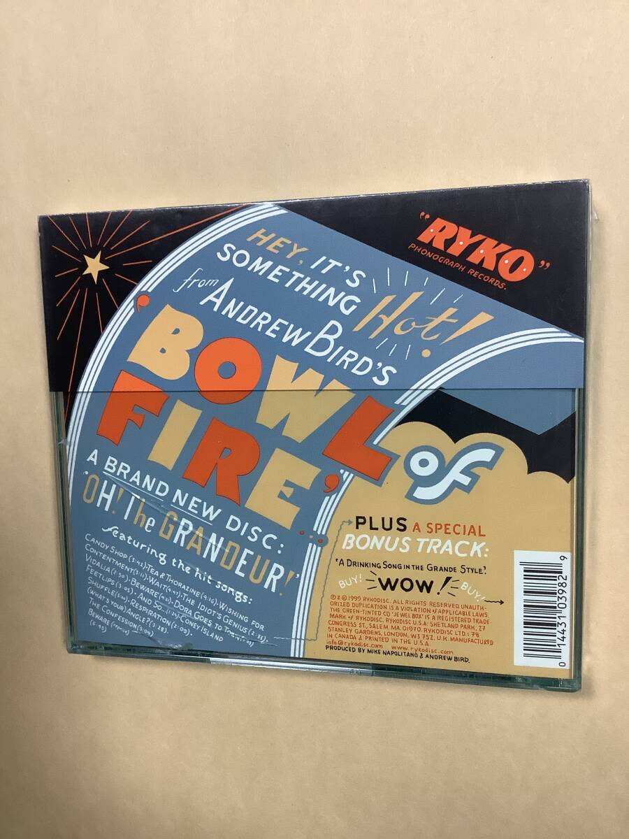 送料無料 アンドリュー バード「BOWL OF FIRE」輸入盤 新品未開封品_画像2