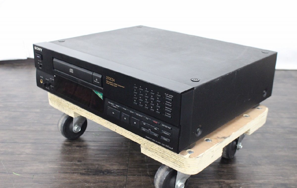 【行董】CO628APY73 SONY ソニー CDP-333-ESA コンパクトディスクプレーヤー CDデッキ CDプレーヤー 現状品 名機 オーディオ機器 音響機器の画像1