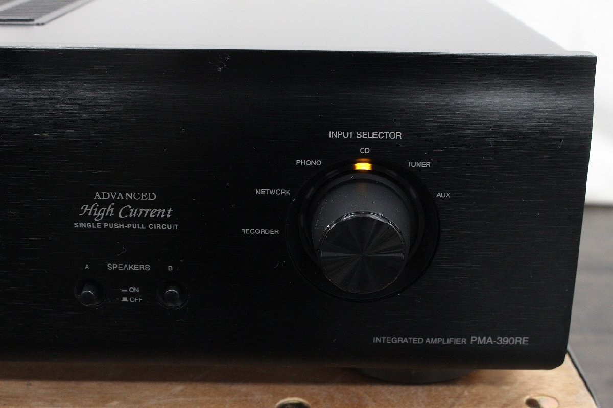 【行董】AZ375BPT44 DENON デノン プリメインアンプ PMA-390RE 14年製 INTEGRATED AMPLIFIER リモコン 取扱説明書付きの画像2