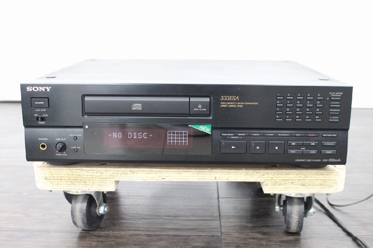 【行董】CO628APY73 SONY ソニー CDP-333-ESA コンパクトディスクプレーヤー CDデッキ CDプレーヤー 現状品 名機 オーディオ機器 音響機器の画像2