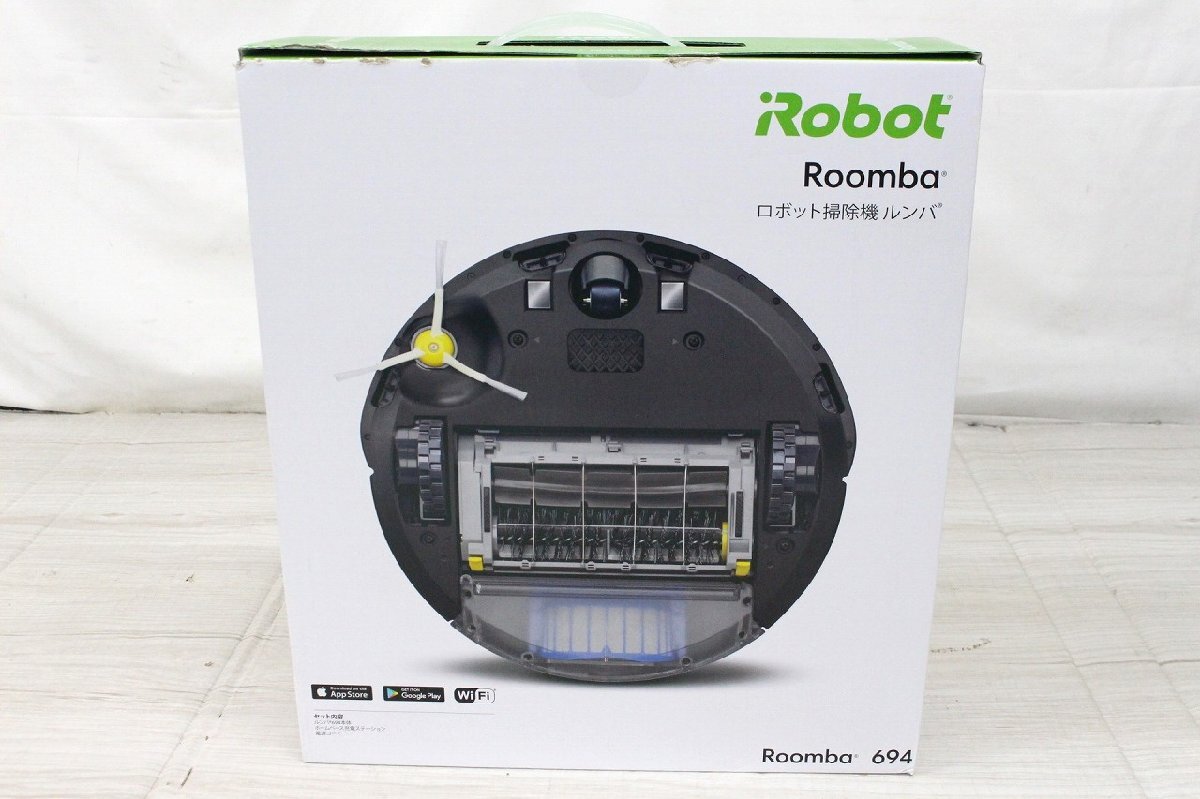 【行董】CB000ABY97 ☆未開封☆ iRobot アイロボット Roomba ルンバ 694 ロボット掃除機 ブラック 黒 本体 自動掃除機 家電 掃除の画像2