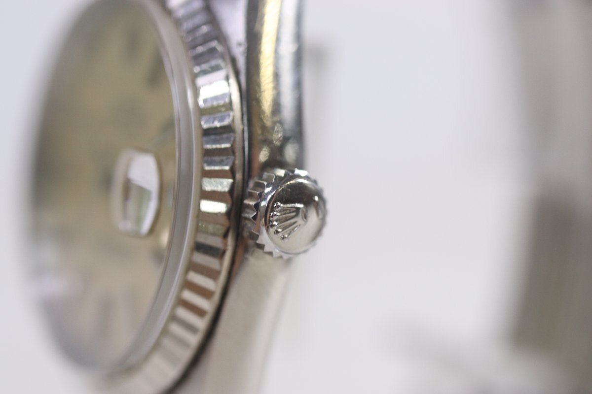 【ト足】CBZ01CAA38 ROLEX ロレックス OYSTER PERPETUAL DATEJUST WG ベゼル デイトジャスト メンズ 腕時計 動作確認済みの画像3