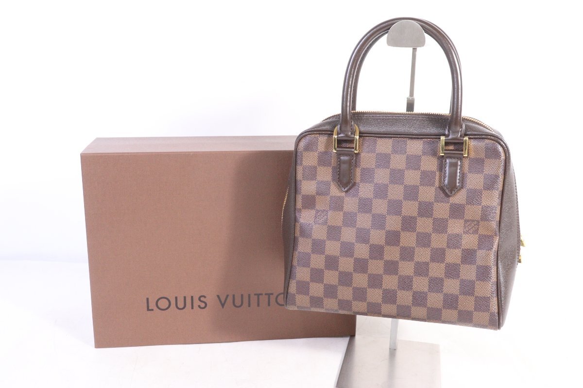 【ト足】CC449CAA1E ルイヴィトン LOUIS VUITTON ブレラ ダミエ・エベヌ ハンドバッグの画像1