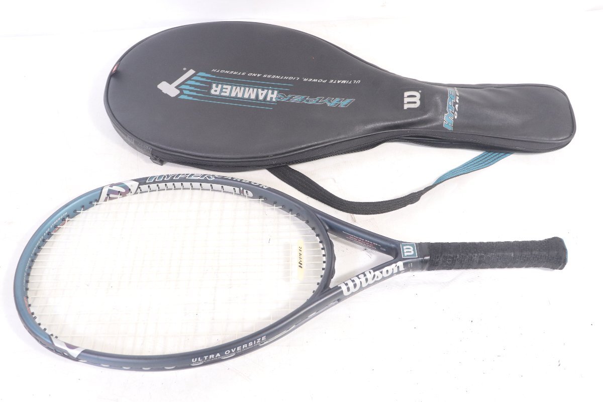 【ト足】CB000CTT80 Wilson ウィルソン テニスラケット Ceramic ULTRAOVERSIZE HYPER ハイパワー スポーツ テニス ラケットの画像3