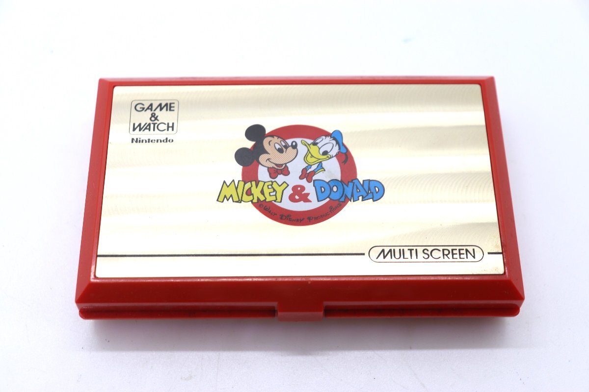 【ト足】CE759CAA4G ニンテンドー ゲーム&ウォッチ NINTENDO GAME&WACHI MULTI SCREEN ミッキー&ドナルド Mickey Donald ディズニーの画像2