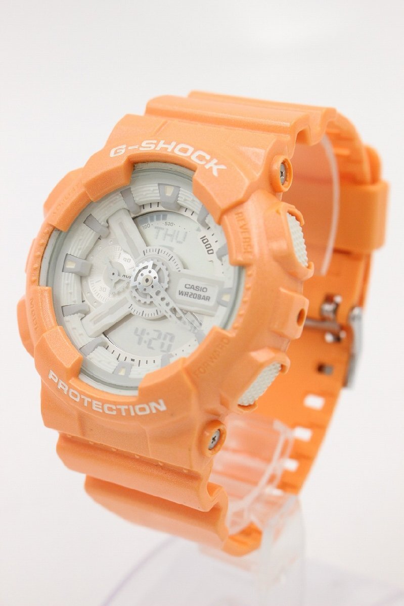 【行董】CA000BOM20 CASIO カシオ G-SHOCK ジーショック 5146 GA-110SG アナログ デジタル QZ ライトオレンジ メンズ腕時計 アウトドアの画像1