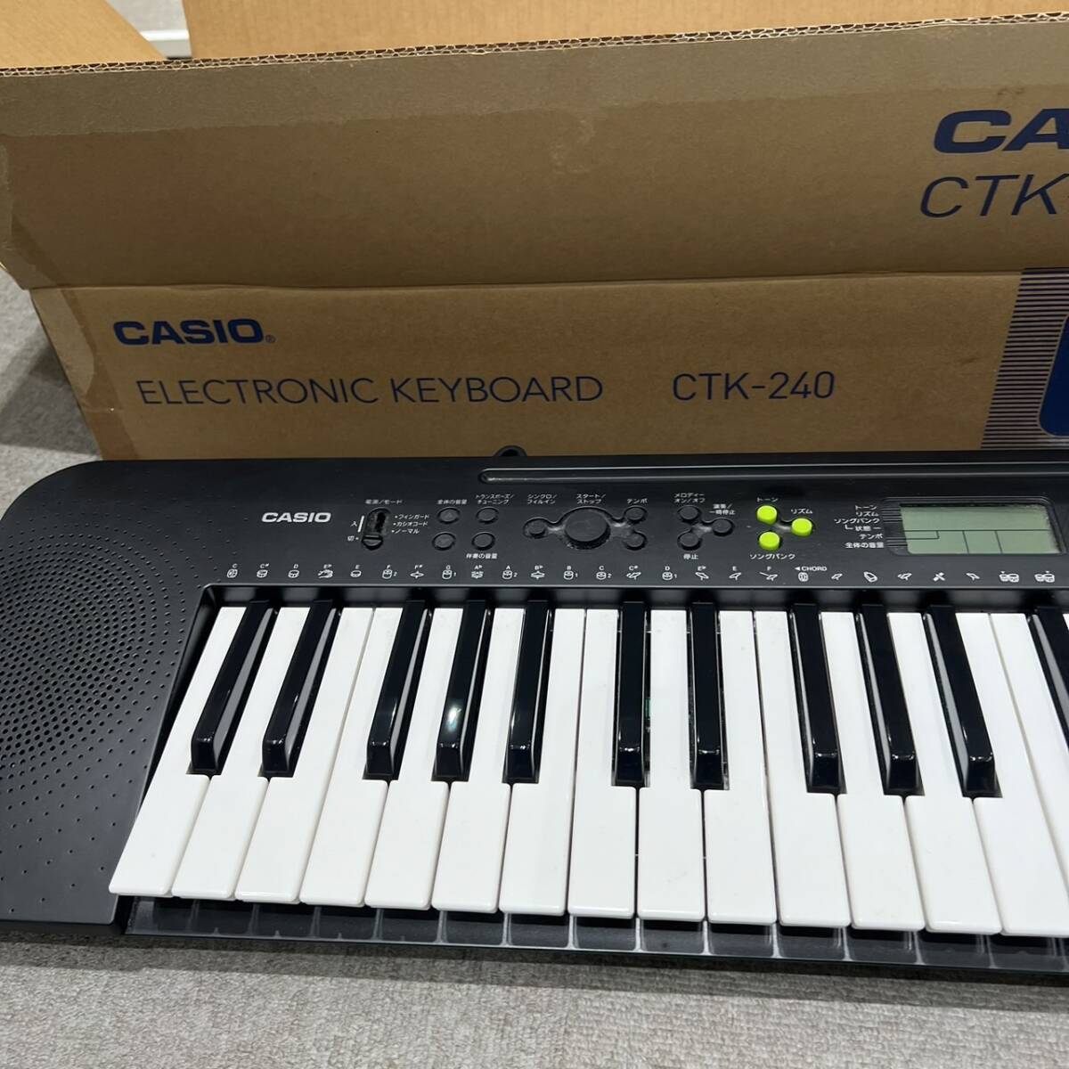 【ND-2244a】1円スタート CASIO カシオ CTK-240 電子キーボード カシオ CASIO 電子ピアノ 通電確認済み 動作未確認の画像3