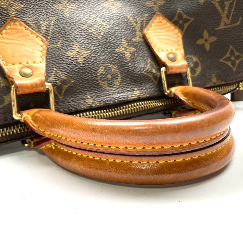 rm) LOUIS VUITTON ルイヴィトン モノグラム スピーディ30 M41526 ハンドバッグ ミニボストン SP1928 ※中古 経年保管品 カデナ付 鍵欠損_画像5