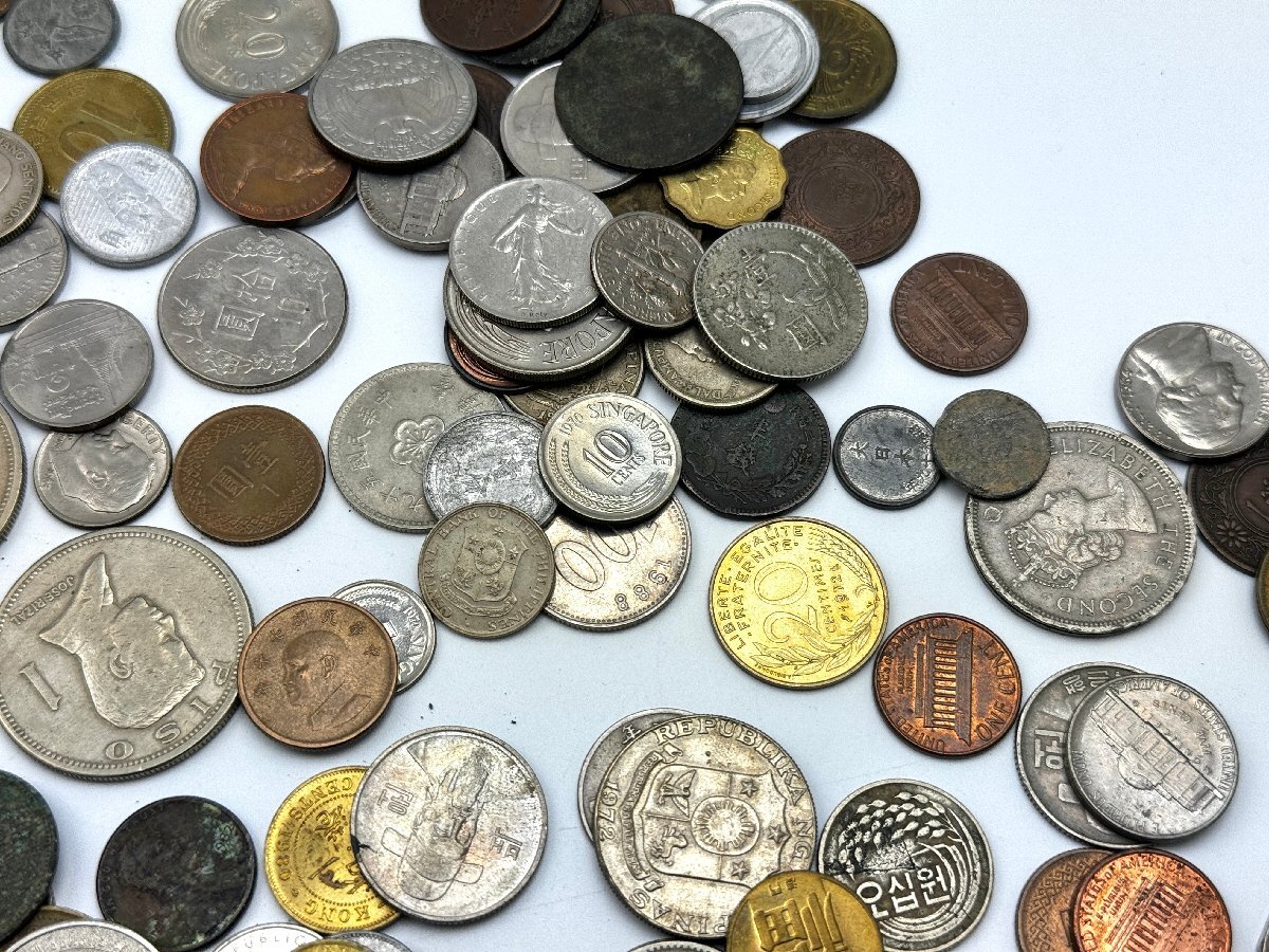 A)海外貨幣 硬貨 いろいろ まとめて 約1500g 1.5kg コレクター放出 中古の画像5