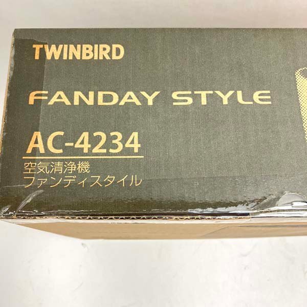 t)ツインバード TWINBIRD 空気清浄機 ファンディスタイル AC-4234W ホワイト 強弱2段階切替 脱臭機能付抗菌プリーツフィルター ※未開封品の画像5