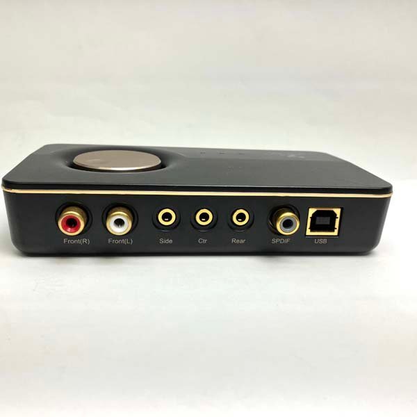 t)ASUS Xonar U7 MKII ヘッドホンアンプ内蔵&7.1ch USBサウンドカード 114dB ブラック 中古 ※簡易動作確認済み ケーブル×2有りの画像5