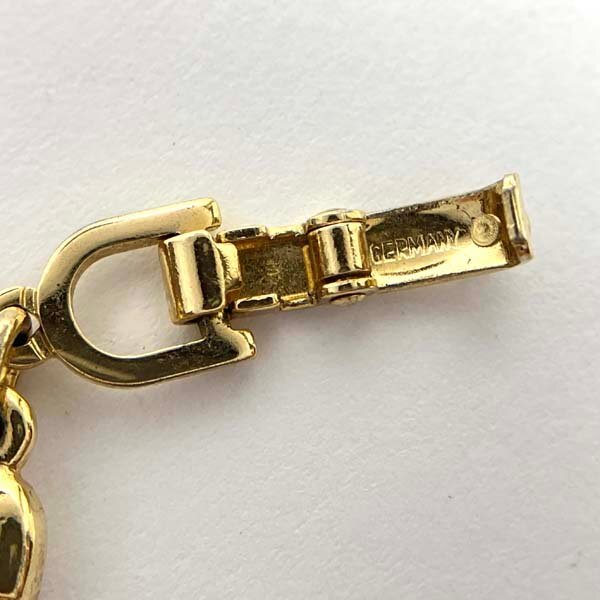 t)ディオール Christian Dior ブレスレット ゴールドカラー 腕回り約17.5cm 重さ約9.8g ブランドアクセサリー 中古 ※ゆうパケット300円の画像8