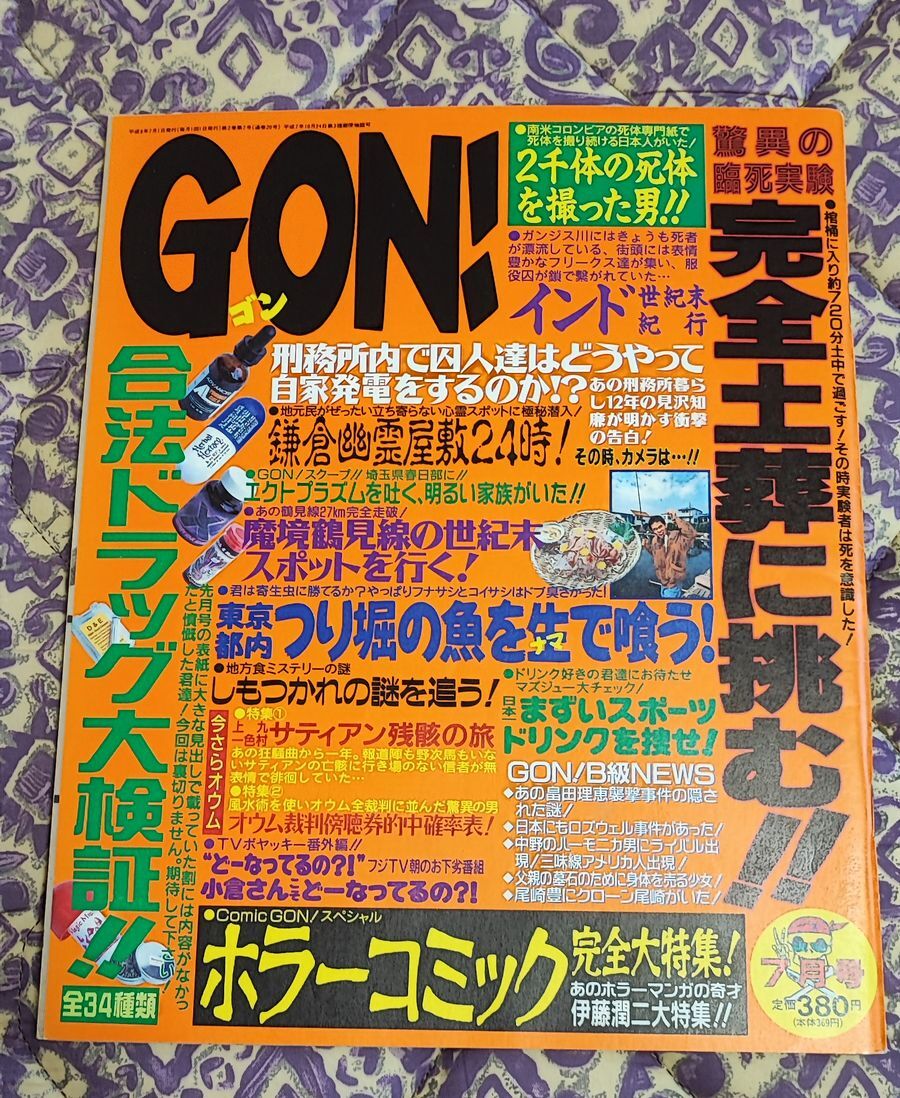 中古 GON ! 1996年 7月号 ミリオン出版 ゴン_画像1