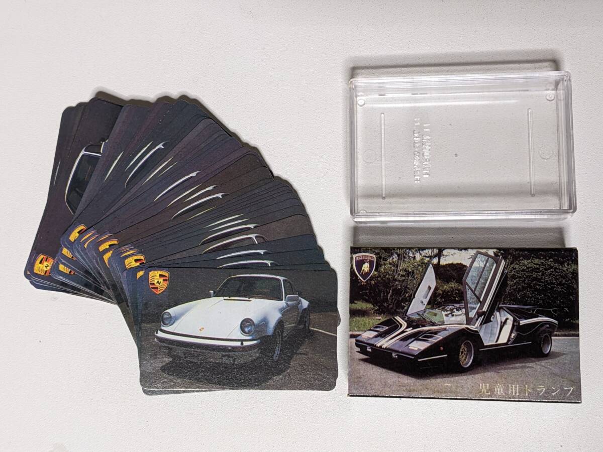  new goods Amada. world. famous car supercar playing cards * Porsche turbo sleeve case is Lamborghini counter kLP500R| Ferrari 512BB