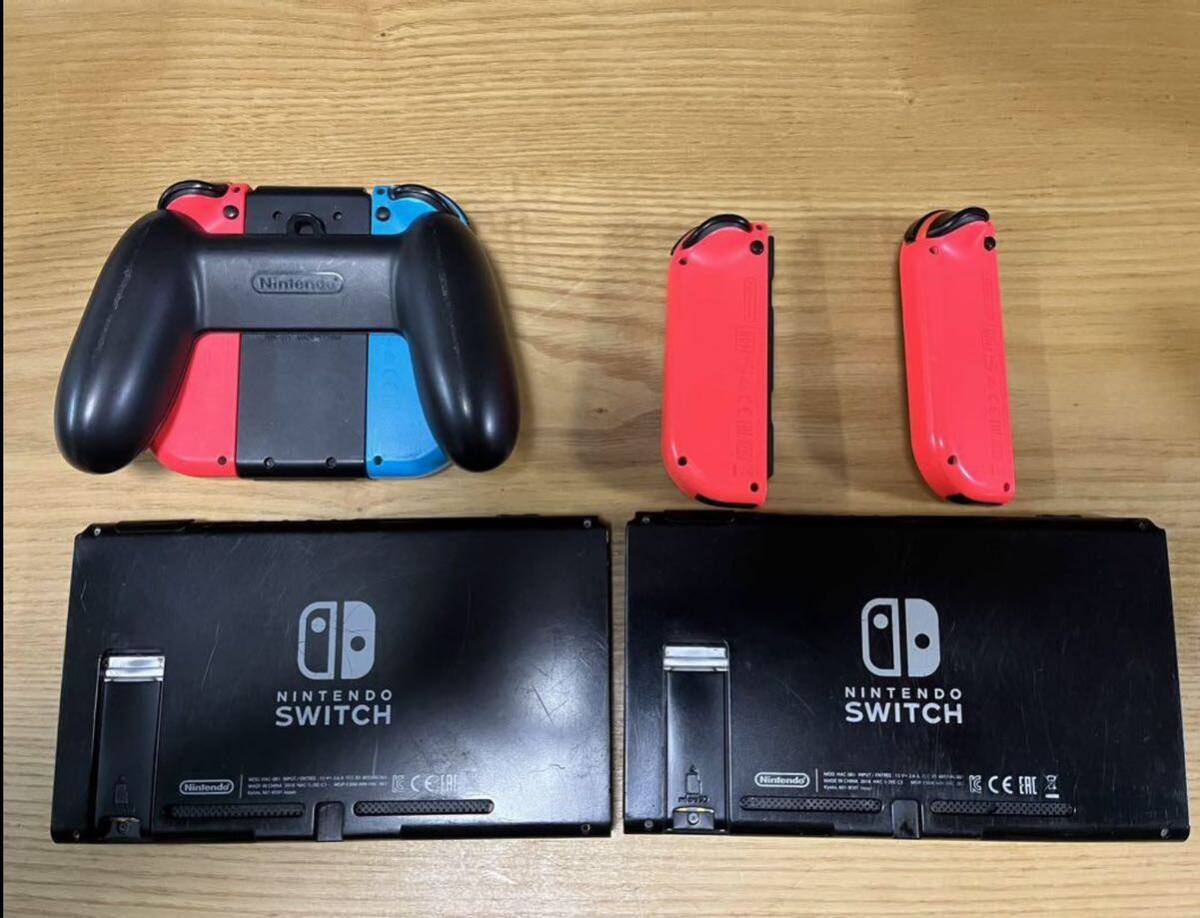 Nintendo Switch スイッチ ジョイコン 本体 ニンテンドースイッチ ジャンク 任天堂 ネオンブルー ネオンレッド _画像2