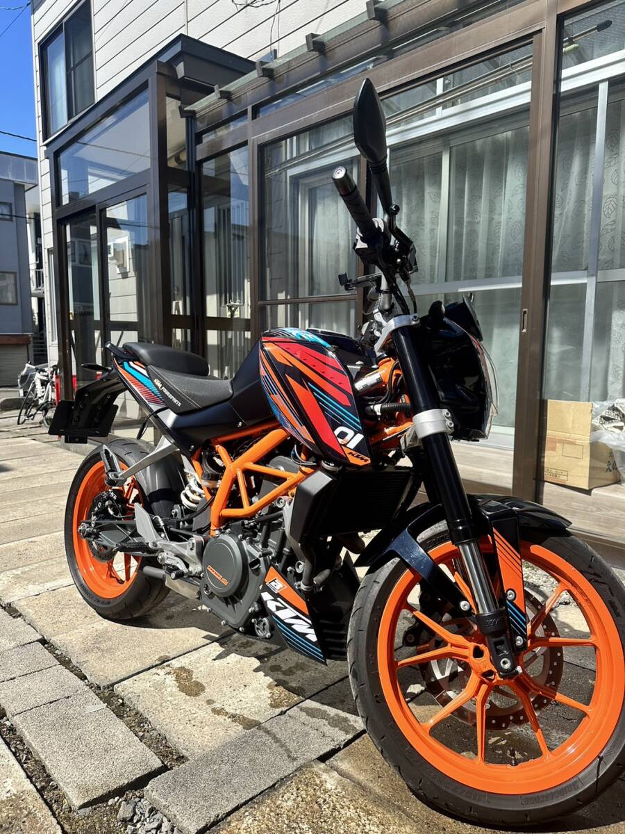 KTM 250 DUKE デューク ステッカーチューン 2016年 北海道 （バイオク管理番号：B2001182）の画像5