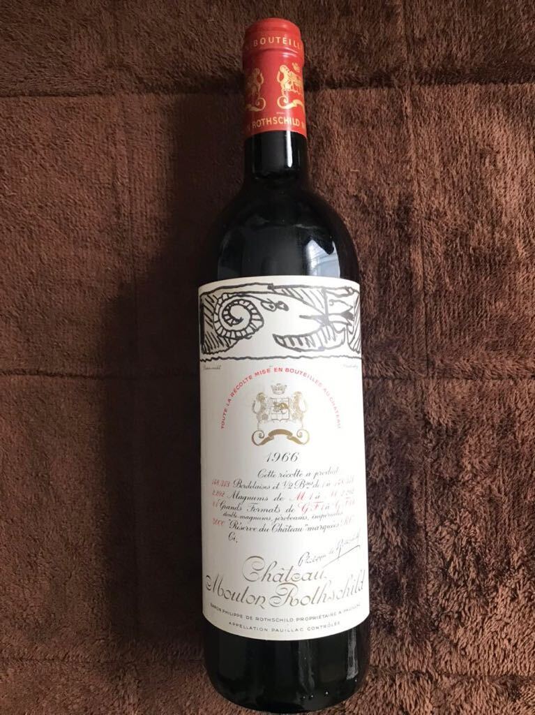 ダミーボトル CHATEAU MOUTON ROTHSCHILD 1966 シャトー・ムートン・ロートシルト ボルドーの画像1