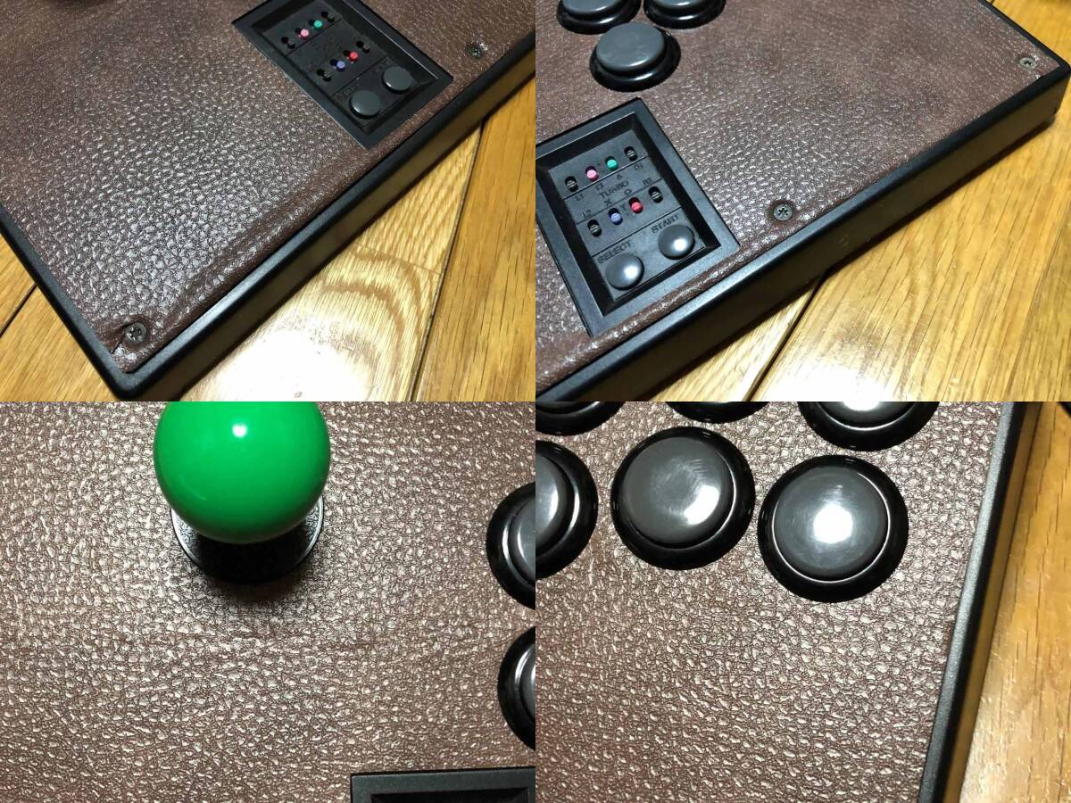 動作確認済み！ HORI PS1,PS2用 コントローラー FIGHTING STICK PS / ファイティングスティックPS HPS-07 (レバー&キースイッチ 交換済み)_画像8