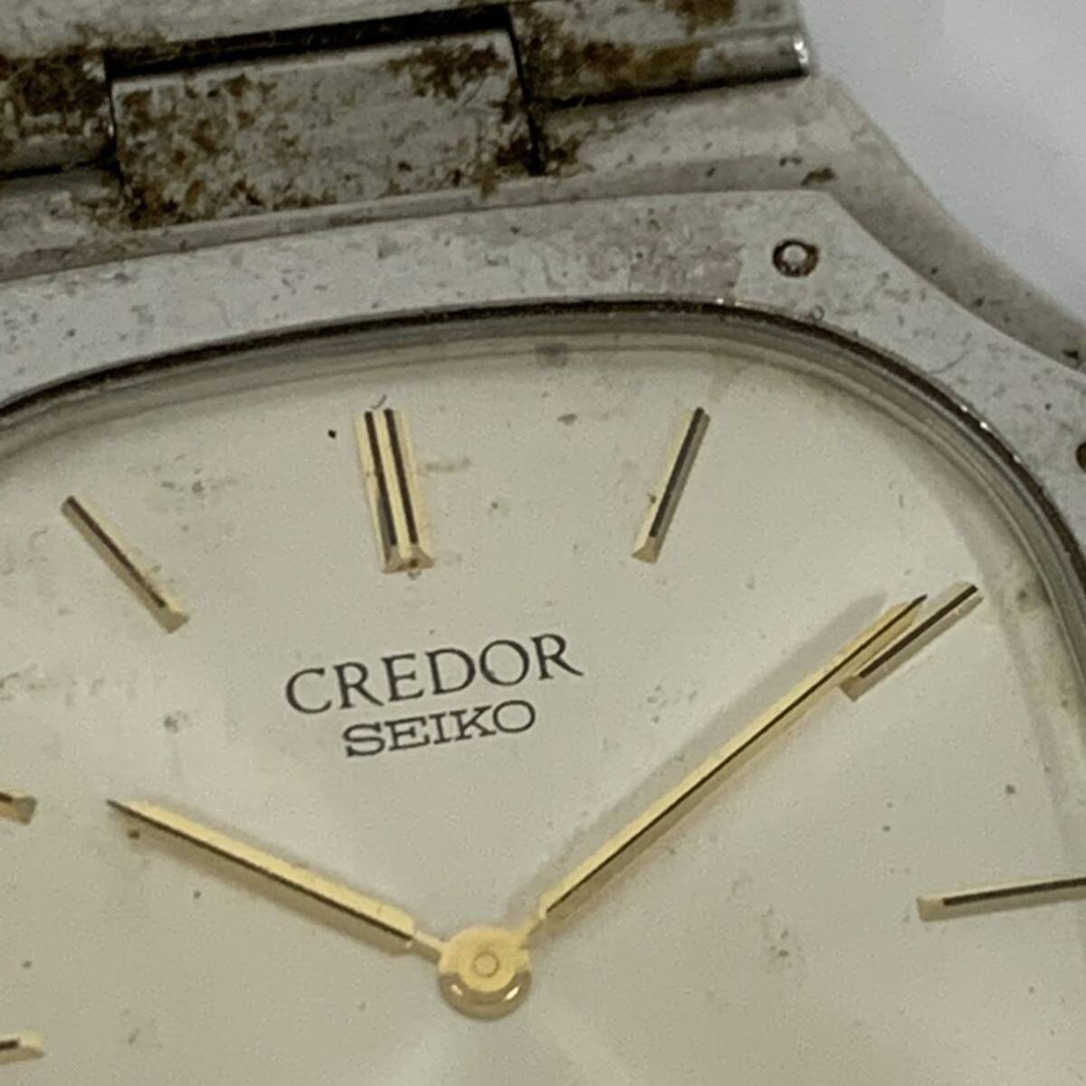 訳あり 動作未確認 セイコー 腕時計 SEIKO CREDOR セイコークレドール 9300-5070QZ クォーツ 現状品 ベルトパーツ欠損 カg_画像2